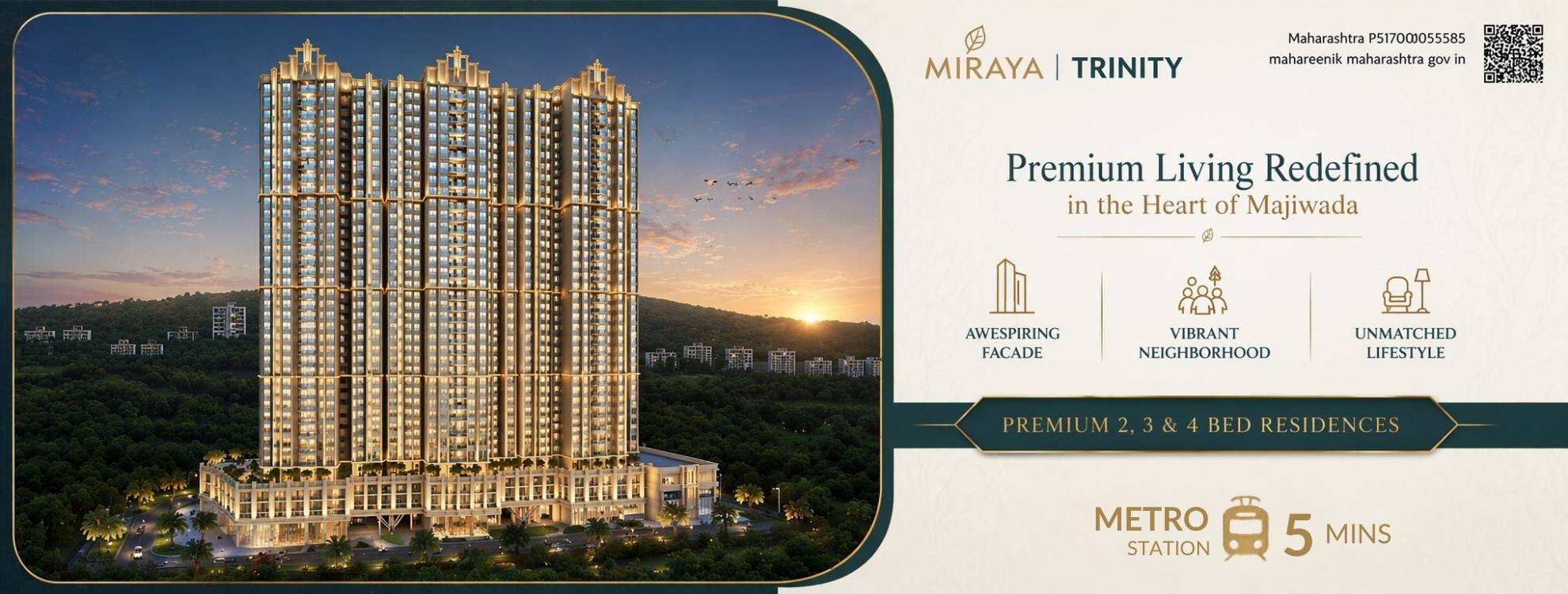 Miraya Trinity thane | 2,3 & 4 BHK Flats for sale